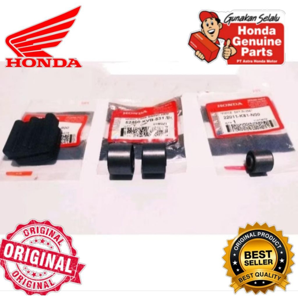 BOSH ARM MOUNTING + KARET MOUNTING VARIO 110 125 150 BEAT ESP POP FI ORIGINAL AHM