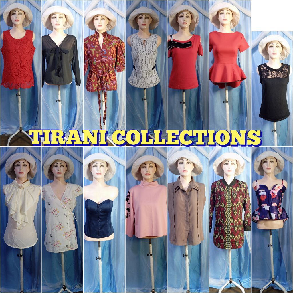 baju atasan wanita/blouse/brokat/kebaya/batik/kaos/crop top/inner/outer(VOL1)