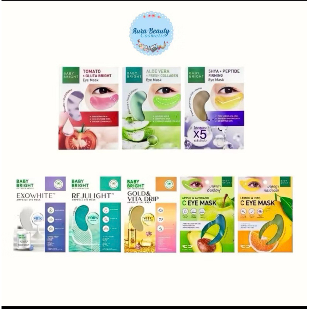 mask mata Baby Bright Eye Mask Baby Bright Eye Mask Aloe Vera Tomato Hya 3 Formulas To Choose From 2