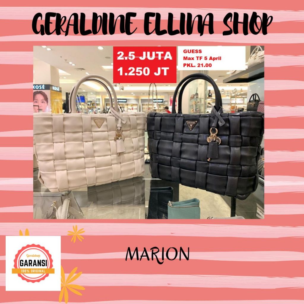 Tas Guess wanita satchel bag ORIGINAL 100% sale FIDDLEWORD MINI