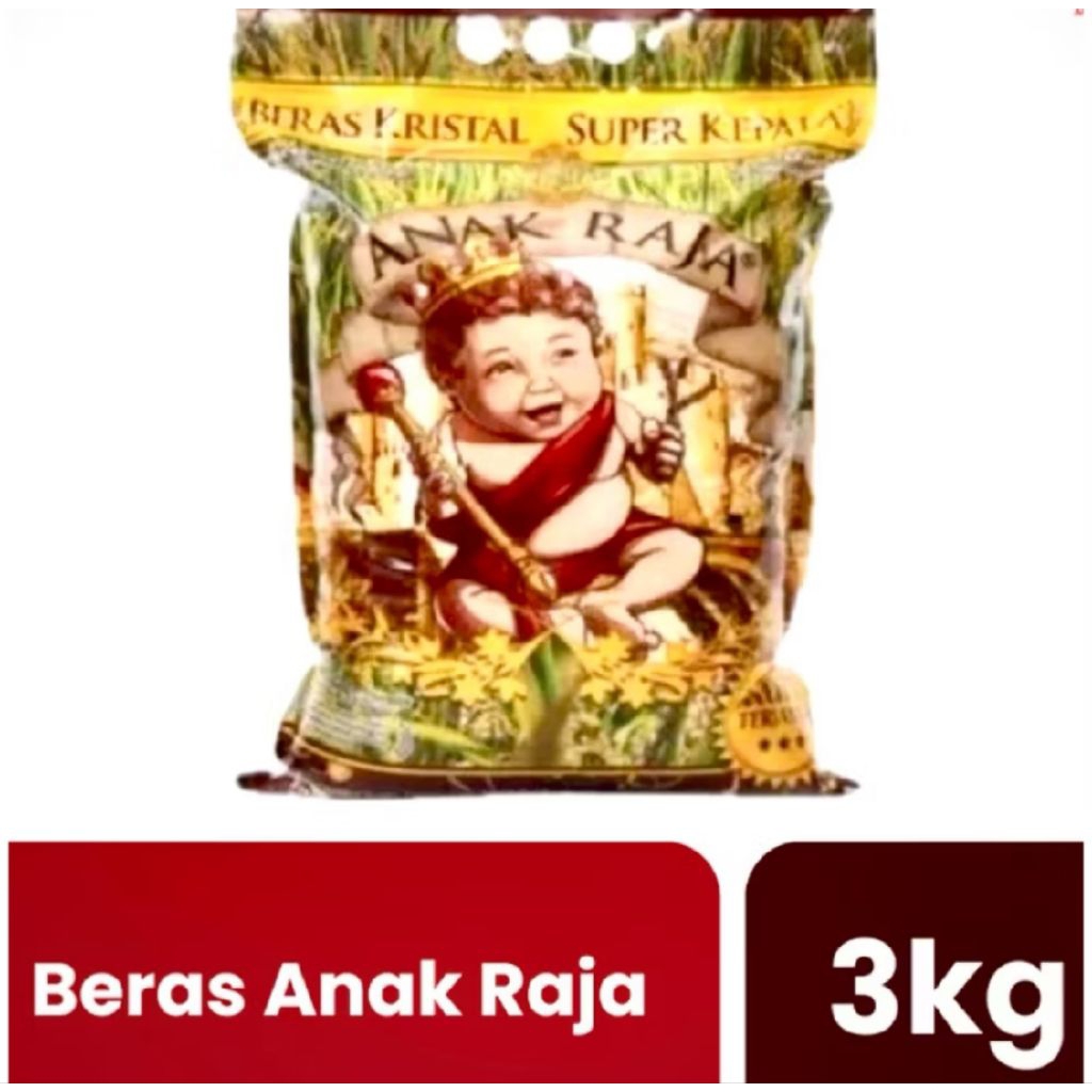 Beras Anak Raja 3kg Pulen