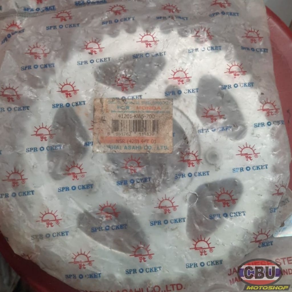 Gir belakang Honda NSR 150 R RR Astra Jomthai Thailand 428 44T NOS