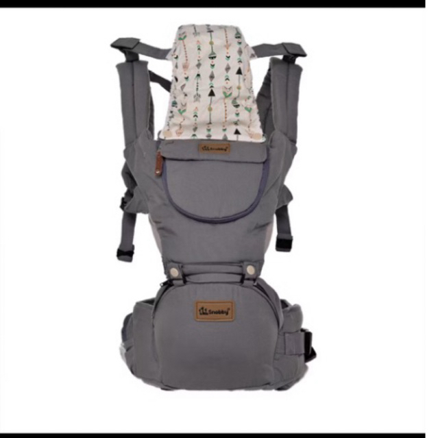snobby gendongan hipseat 6 posisi + saku sirkulasi flechi