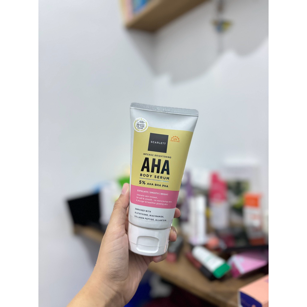 scarlett aha body serum | preloved makeup & skincare by deviya