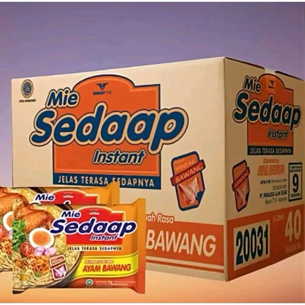 1dus Mie Sedaap Ayam Bawang Mie Instan Kuah