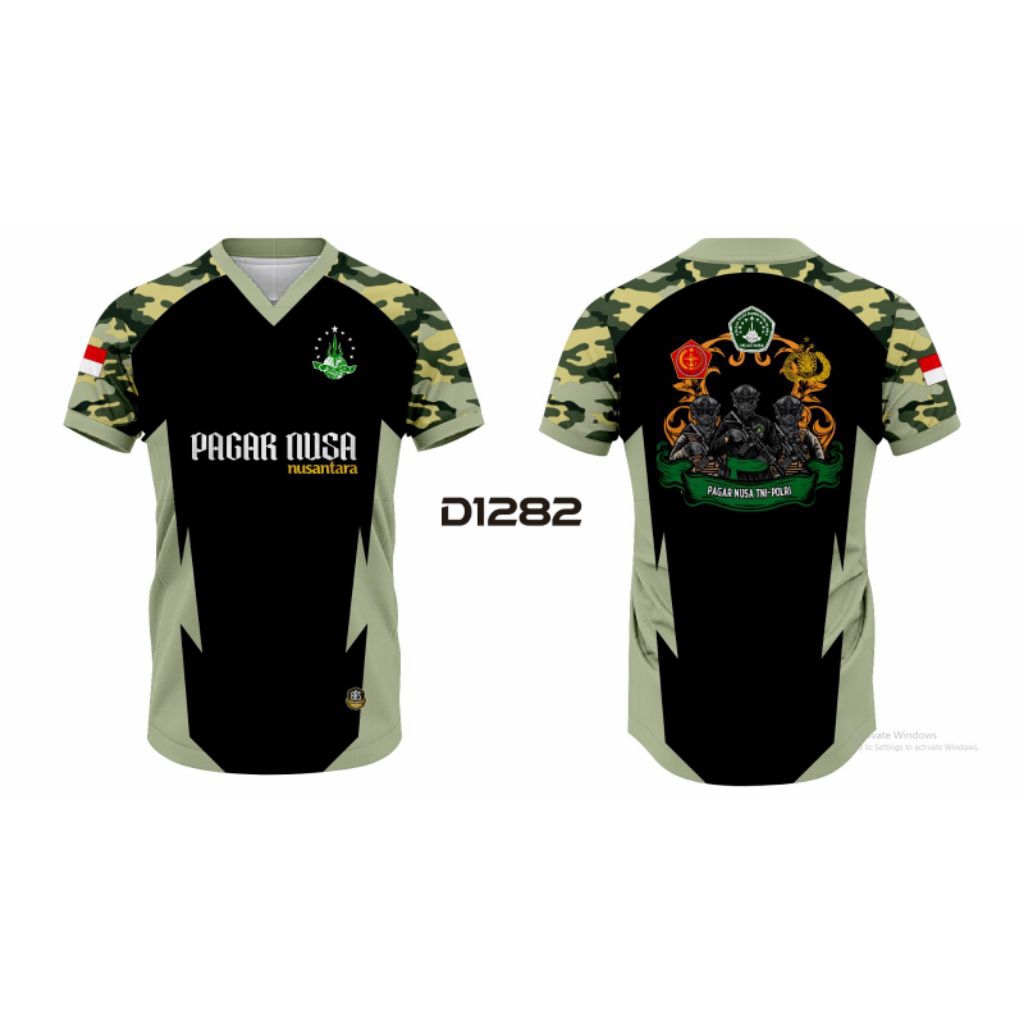 KAOS JERSEY CUSTOM TNI POLRI PAGAR NUSA FULL PRINTING