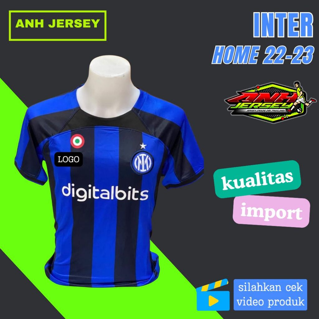 (JERSEY) BAJU BOLA (INT3R) HOME AWAY 2022 2023/JERSEY LANGKA