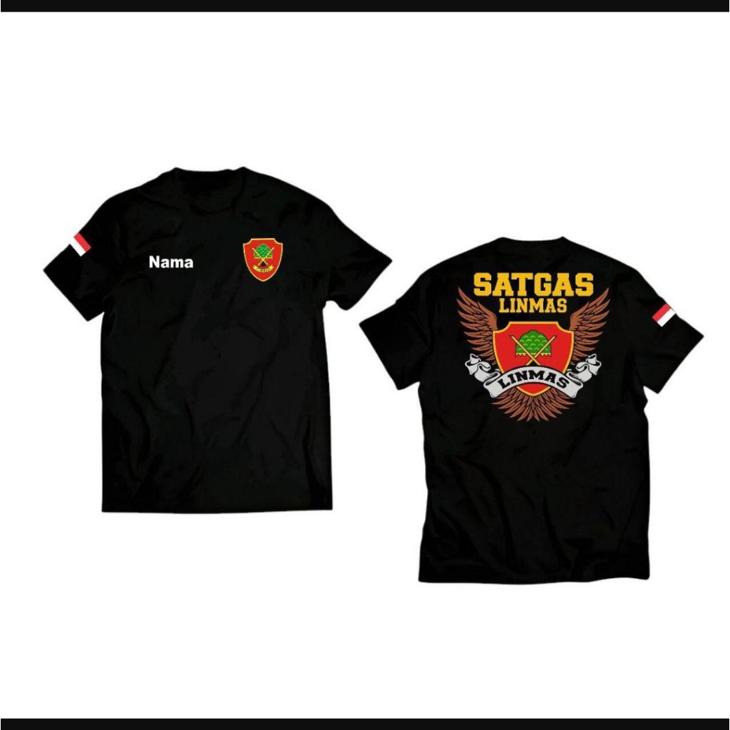 kaos satgas linmas terbaru T-shirt distro unisex peria wanita