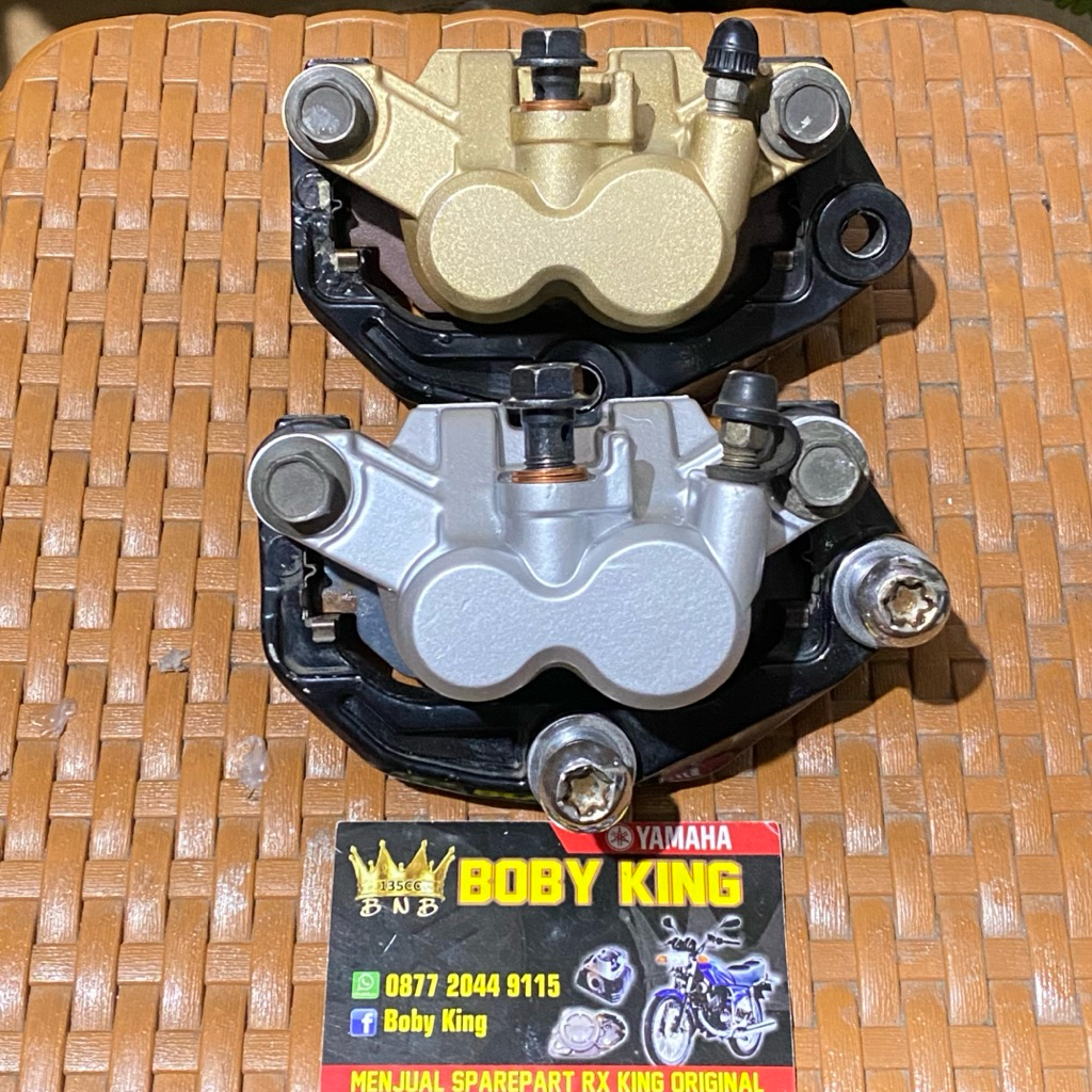 KALIPER CALIPER REM DEPAN PISTON 1 RXKING RX KING TAHUN MUDA ORIGINAL YAMAHA (SECOND)