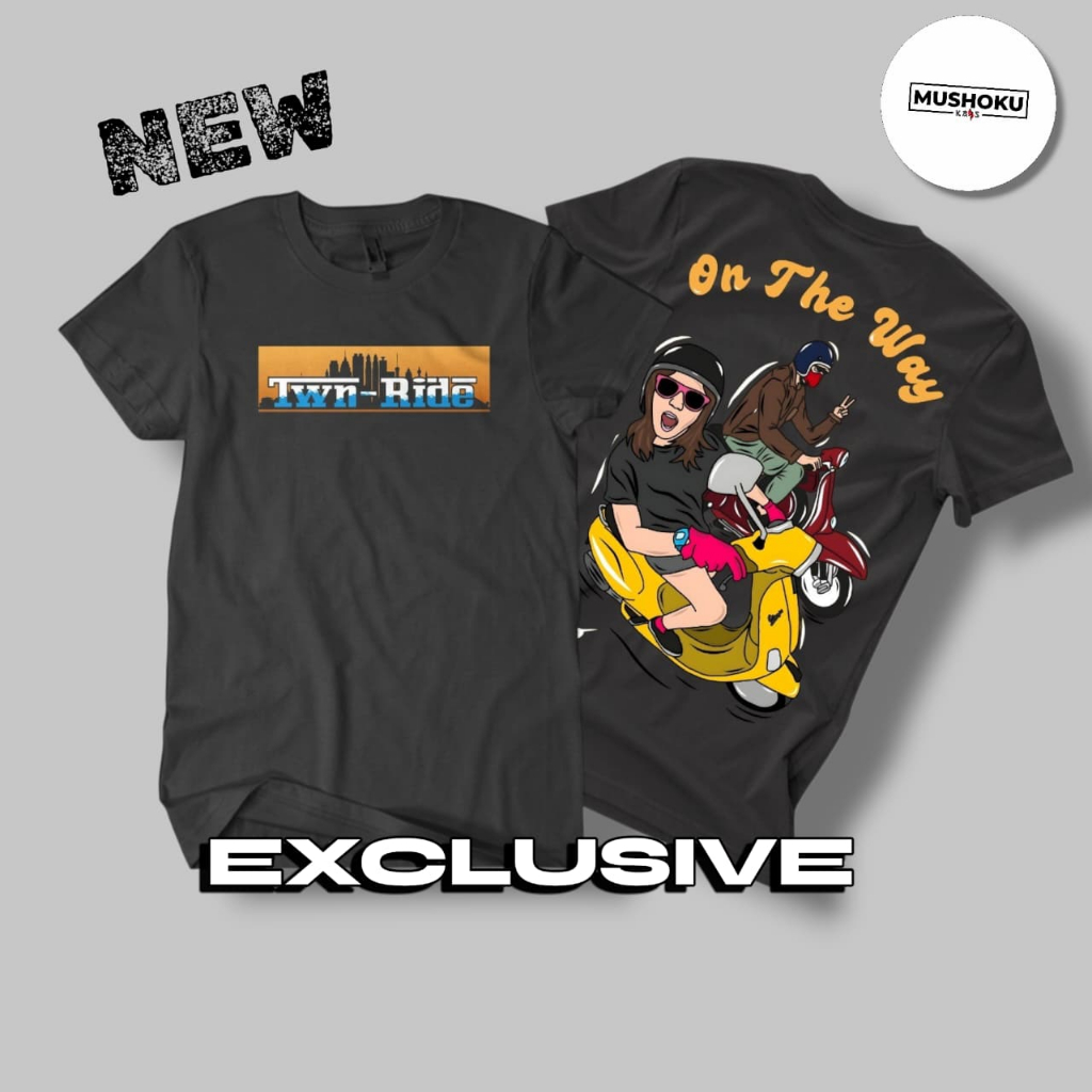 [COD] Kaos Distro Original Cotton Combed 24s Kaos Motor vespa murah,adem dan nyaman