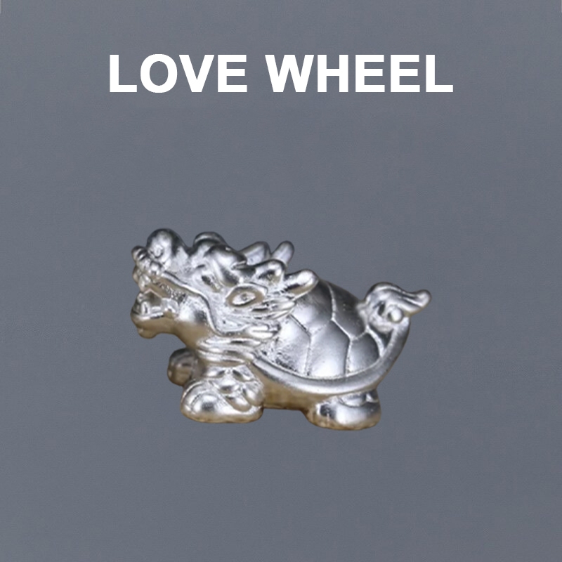 LOVE WHEEL | Aksesori DIY Perak Murni 999 - Manik Naga-Kura (Simbol Kehormatan & Umur Panjang), Tekn