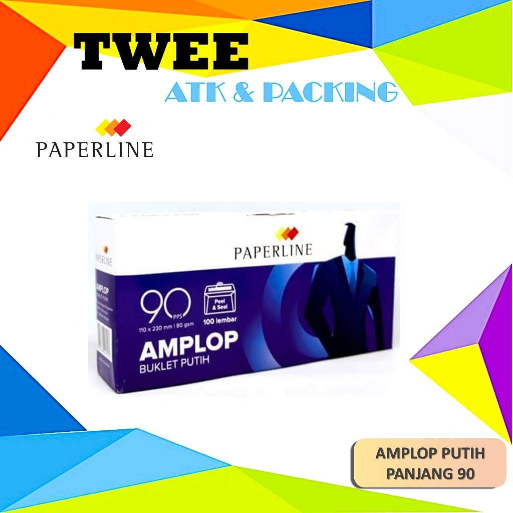 AMPLOP PUTIH BESAR PANJANG 90 / AMPLOP PAPERLINE MERPATI / AMPLOP KERTAS POLOS
