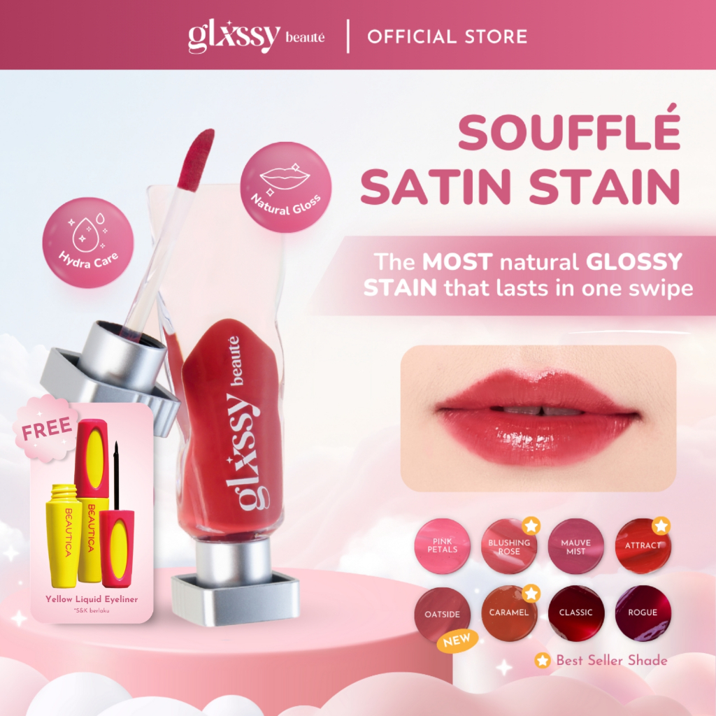 Glxssy Beaute Souffle Satin Stain - Lip Tint
