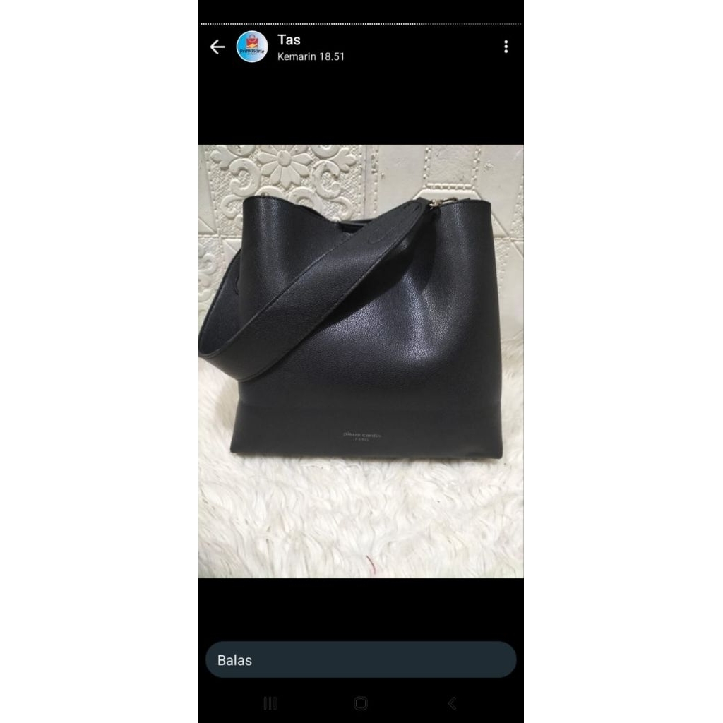 Shoulder + Sling bucket latem hitam