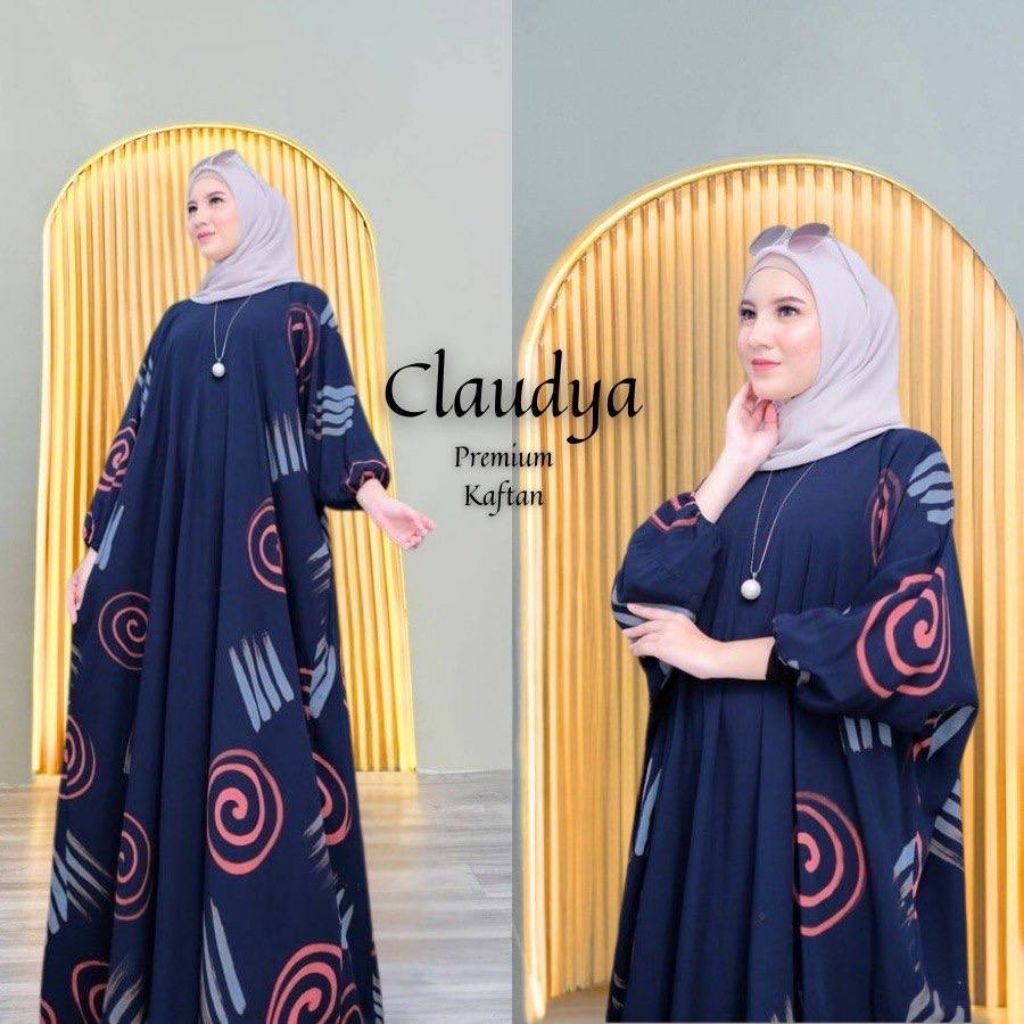 Gamis Kaftan Jumbo Wanita Kekinian Terbaru LD 150 PB 135