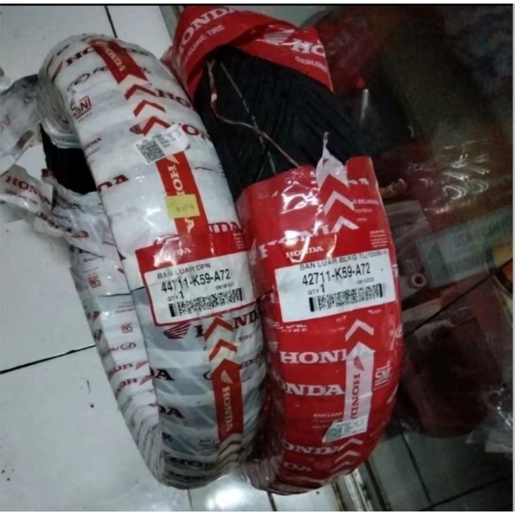 BAN MOTOR HONDA FEDERAL K59 90/80-14 100/80-14 TL TUBELESS LUAR MATIC DEPAN BELAKANG 90 80 100 80 VA