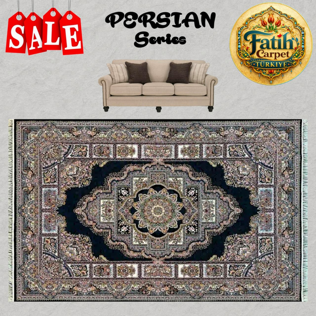 Karpet Premium Klasik Import Iran -NAVY 1910