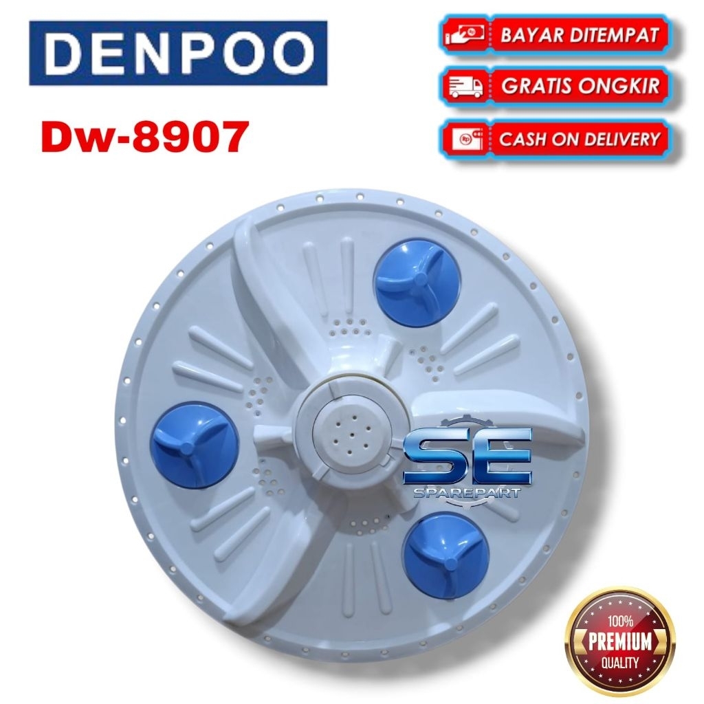 PULSATOR BALING BALING DENPOO DW8907B DW 8907 GIGI 10 DIAMETER 34CM DENPOO 2 TABUNG