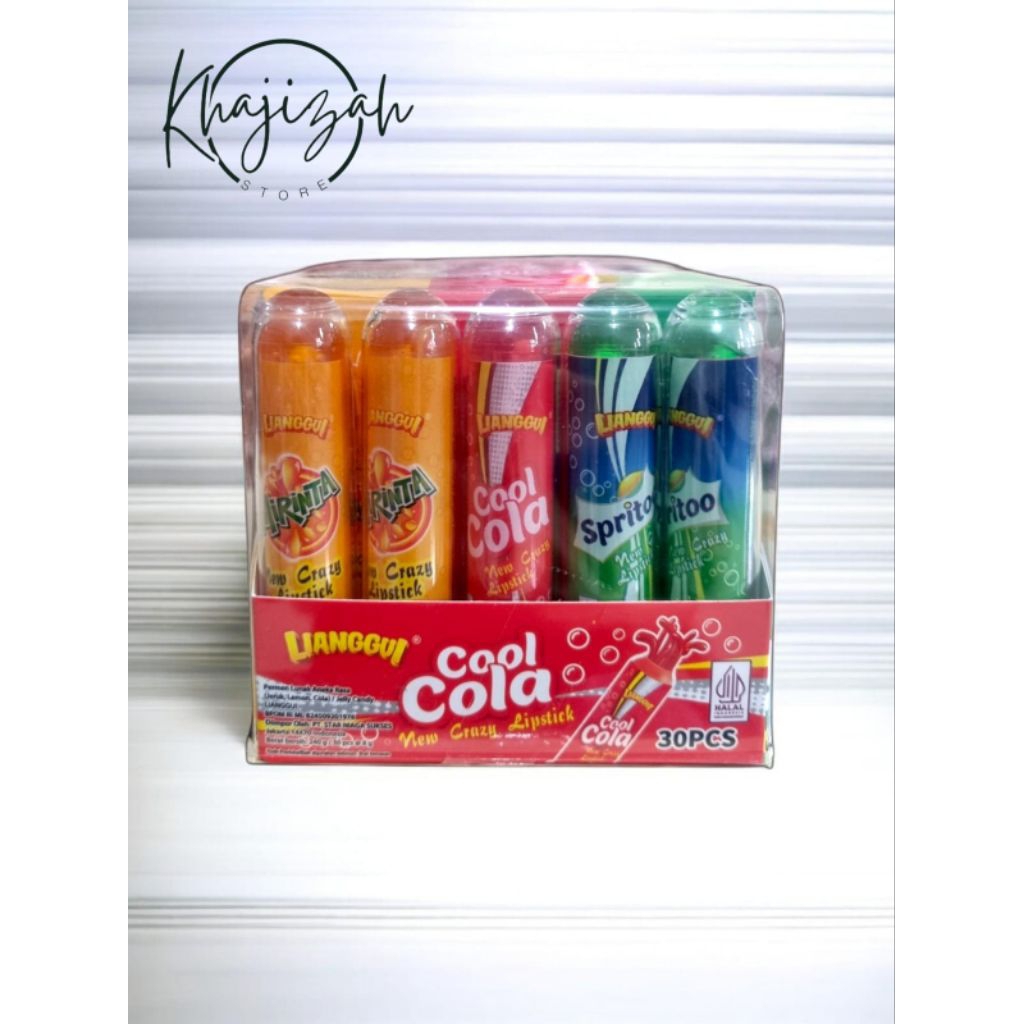 Lianggui Permen Candy lipstick Soda isi 30pcs