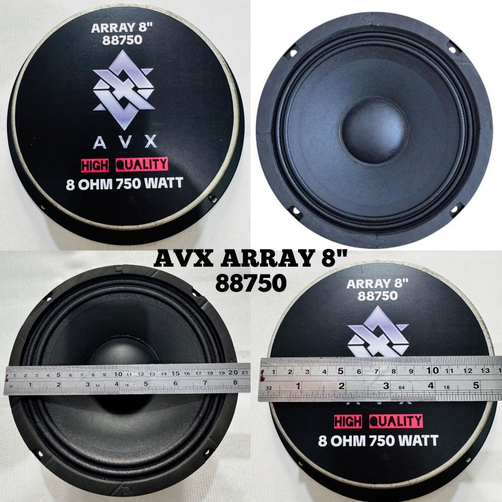 AVX 88750 ARRAY 8" speaker driver 8 inch array 750 Watt 8 ohm spiker komponen 8in array speker array