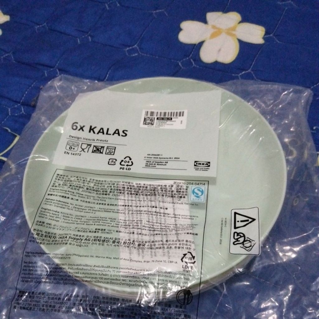 set piring IKEA kalas 6 pcs