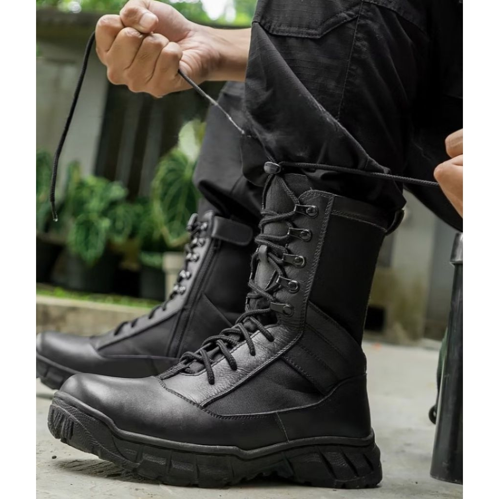 SEPATU PDL MODEL JATAH POLRI KULIT ASLI