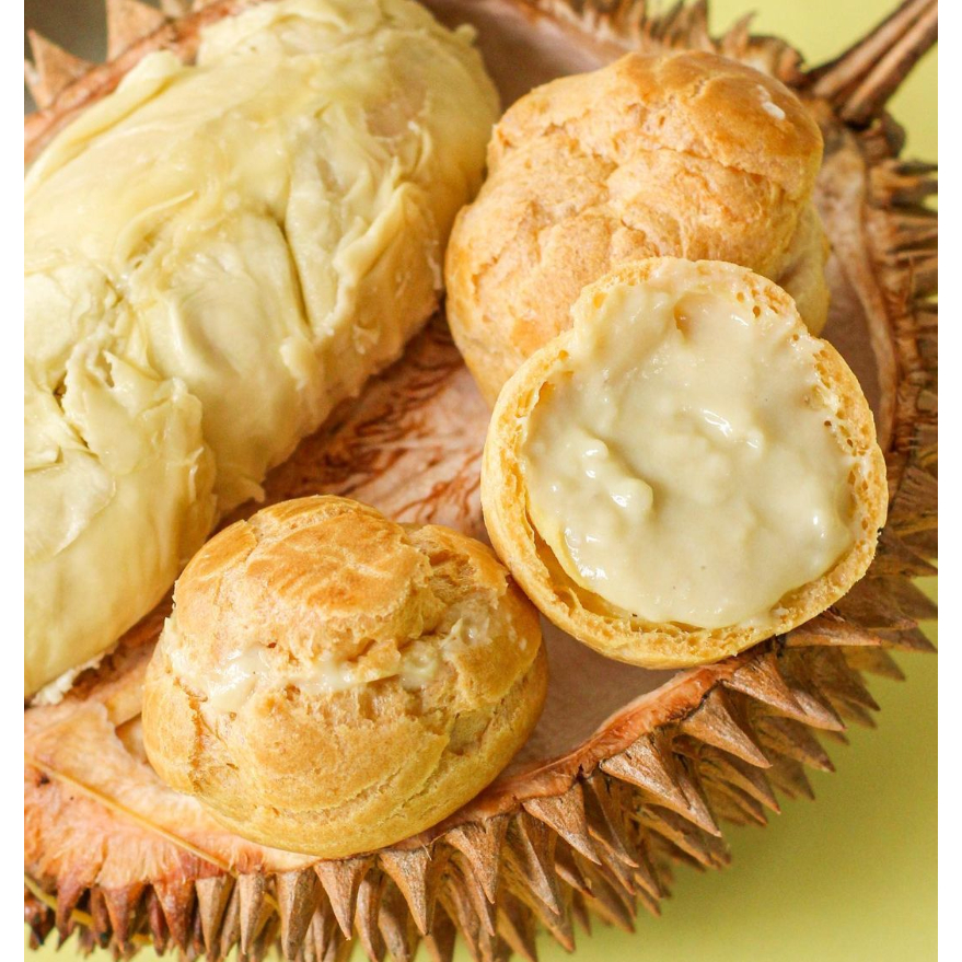 Davlin Soes Durian 4pcs Kue Sus Soes Jajan Pasar Choux Cream Puff Soes Big Jumbo isi vla