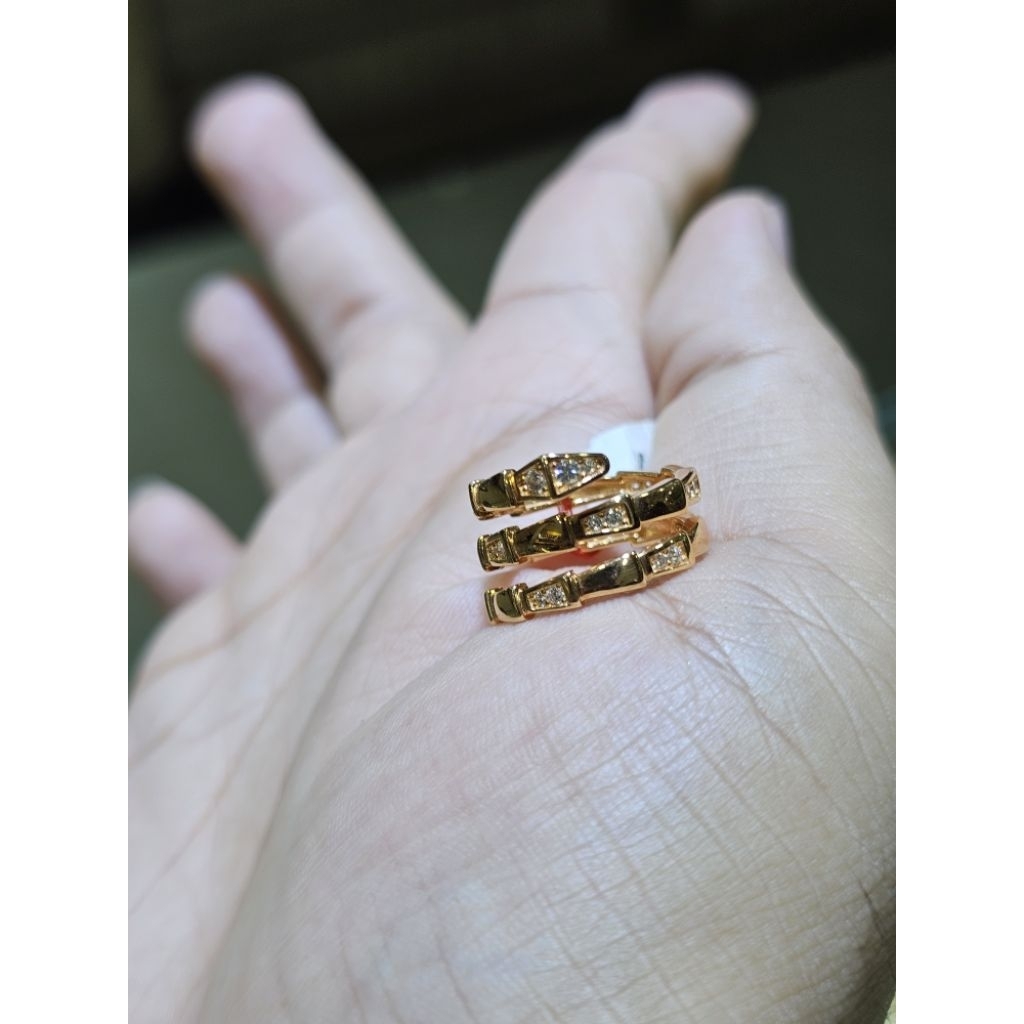 cincin spiral ular italy 750 fashion