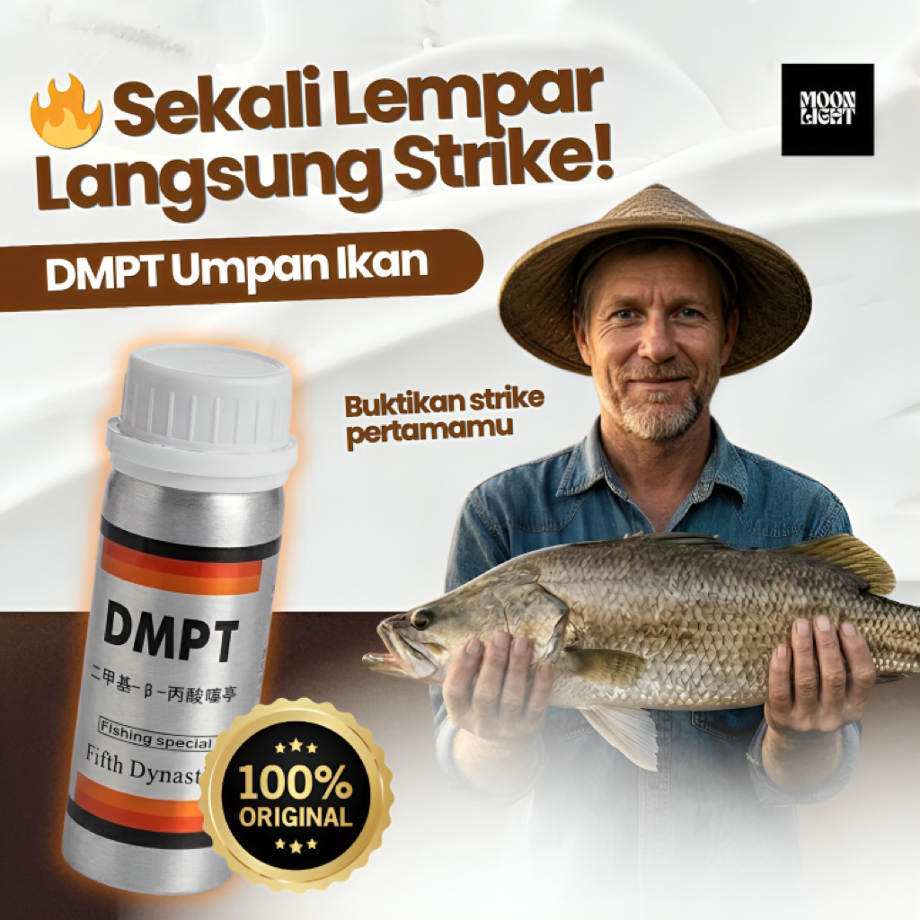 Original DMPT Stimulant Umpan Pancing Jitu Penarik Ikan Bubuk Mancing Essen Essence Super Adiktif Pe