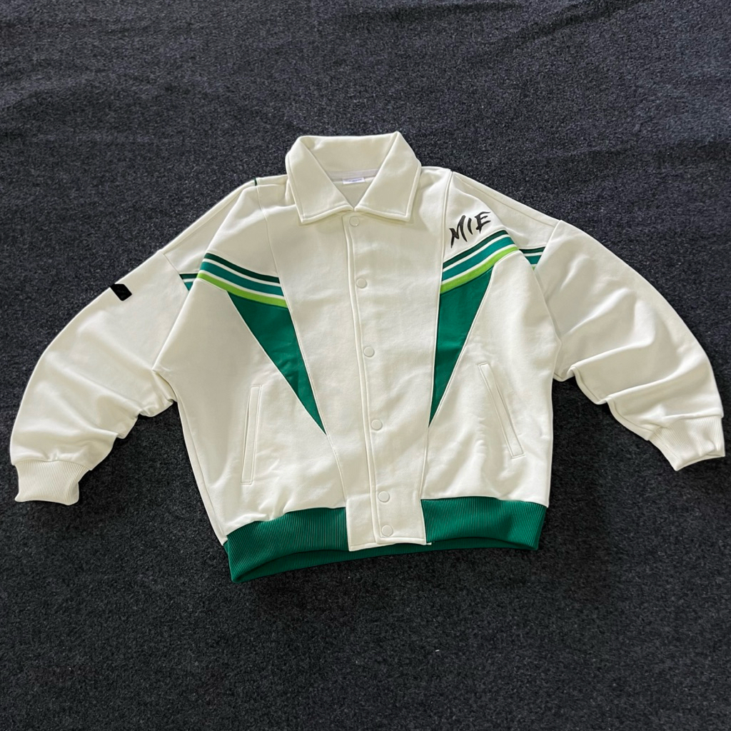 Vintage 00s Colorblok MIZUNO Varsity Jacket (Boxy Cut)