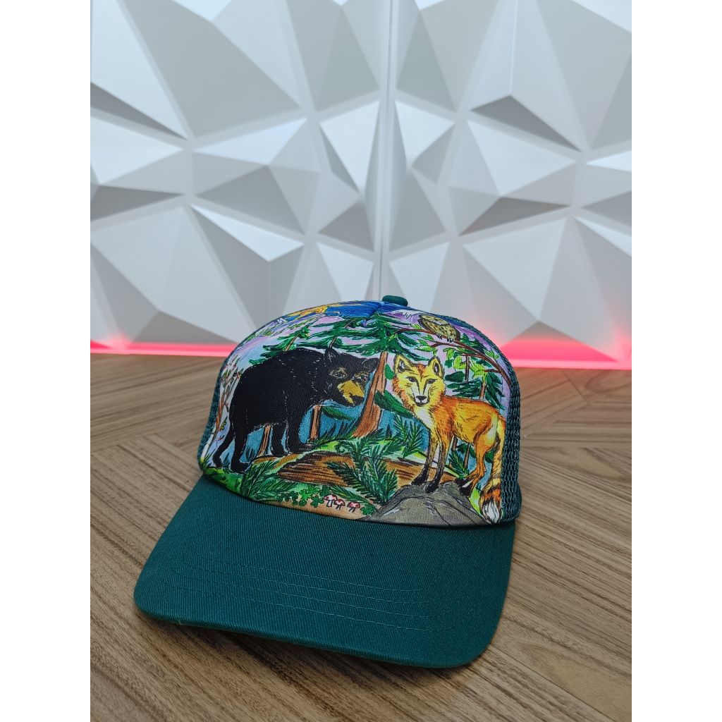 Topi Trucker / Sunday Afternoon / Topi lukis branded berkualitas Second / Topi anak