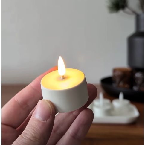 Lilin kecil led isi 4 pcs SKATGAS LED tealight White, putih