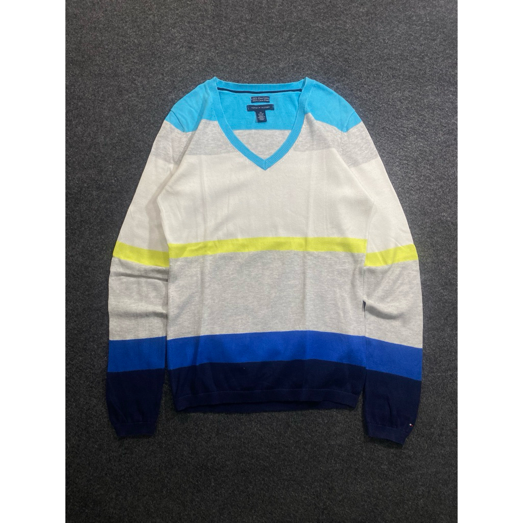 Sweater Anak Tommy Hilfiger Original Bekas Size 9-12 Tahun LD 80 P 63