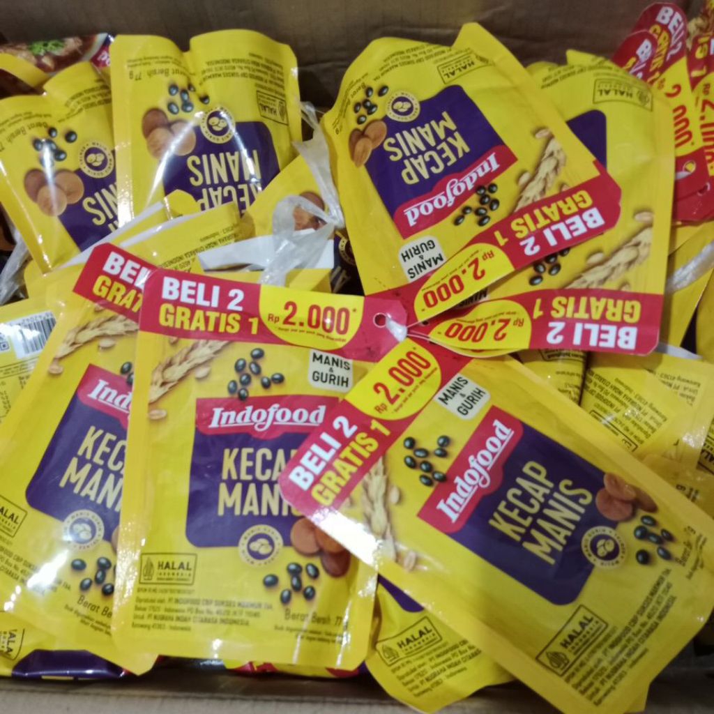 kecap indofood 77g kemasan 2000an