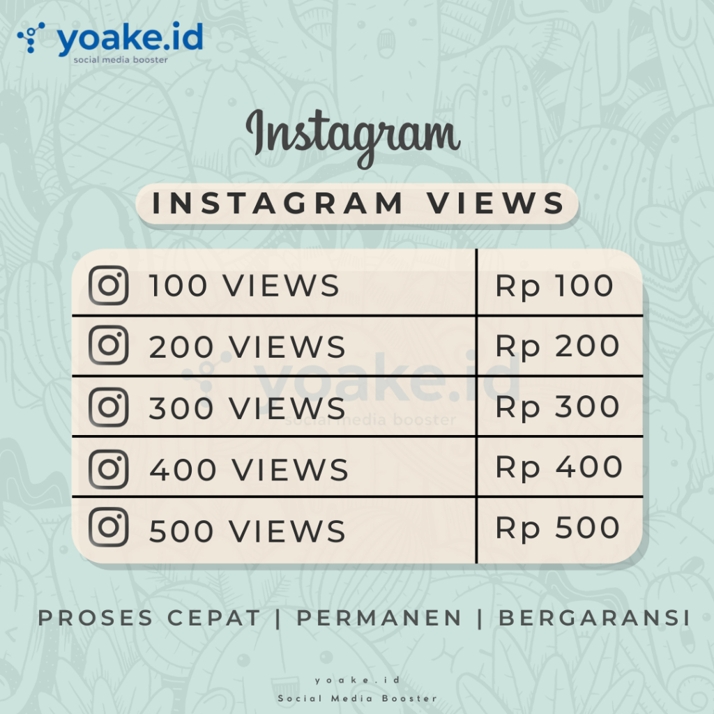 YOAKE - Reel IG High Quality Reel Termurah Permanen Worldwide Proses Cepat Jasa View Reels Views Ins