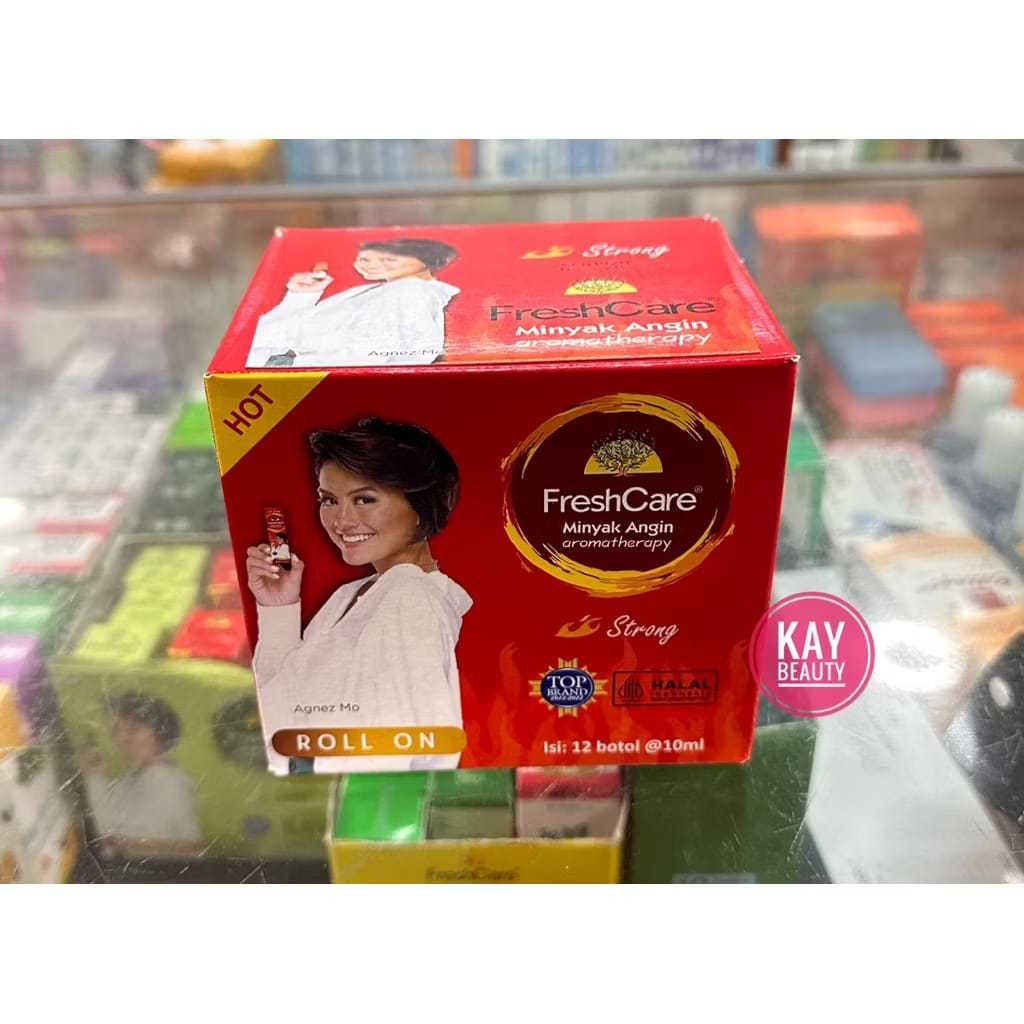 Minyak Angin Aromaterapi Roll On Freshcare 10ml - Fresh care 1 box isi 12 pcs - Sensasi Panas, Prakt