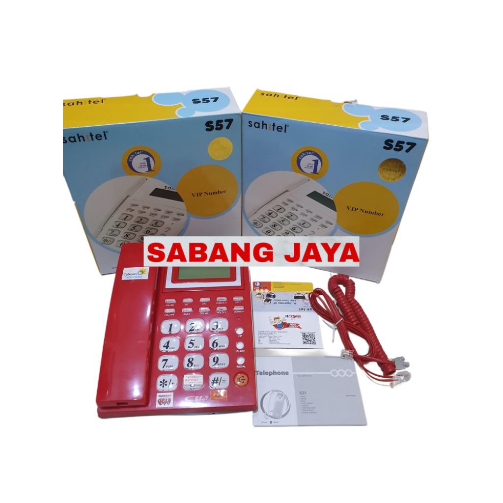 Telepon Kabel Sahitel S-57 Pesawat Telepon Sahitel S-57