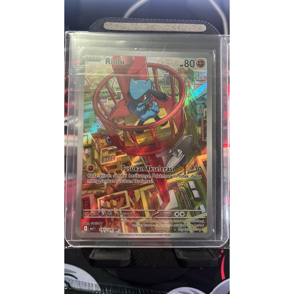 Pokemon TCG Indonesia Evolusi Mega ma1 Riolu AR 141/126