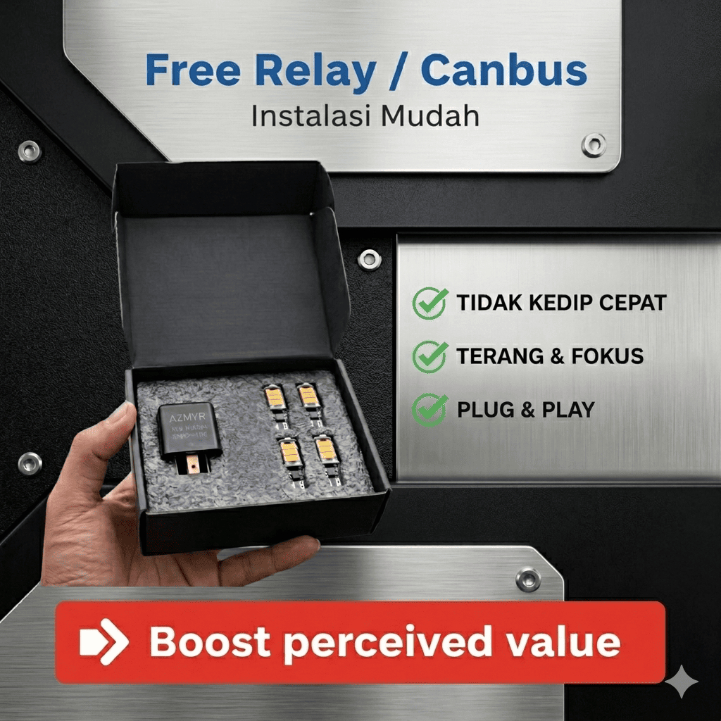 Lampu Sein Dajjal LED Motor Super Terang 4 PCS  Flasher