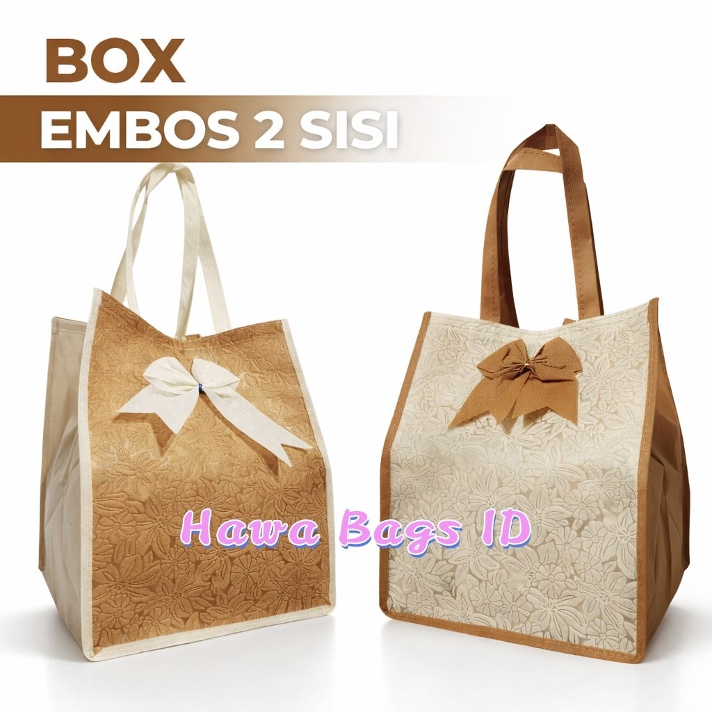 (ECER) TAS HAJATAN MEWAH PITA EMBOS UKURAN 22x22 / Tas Hajatan Mewah Embos