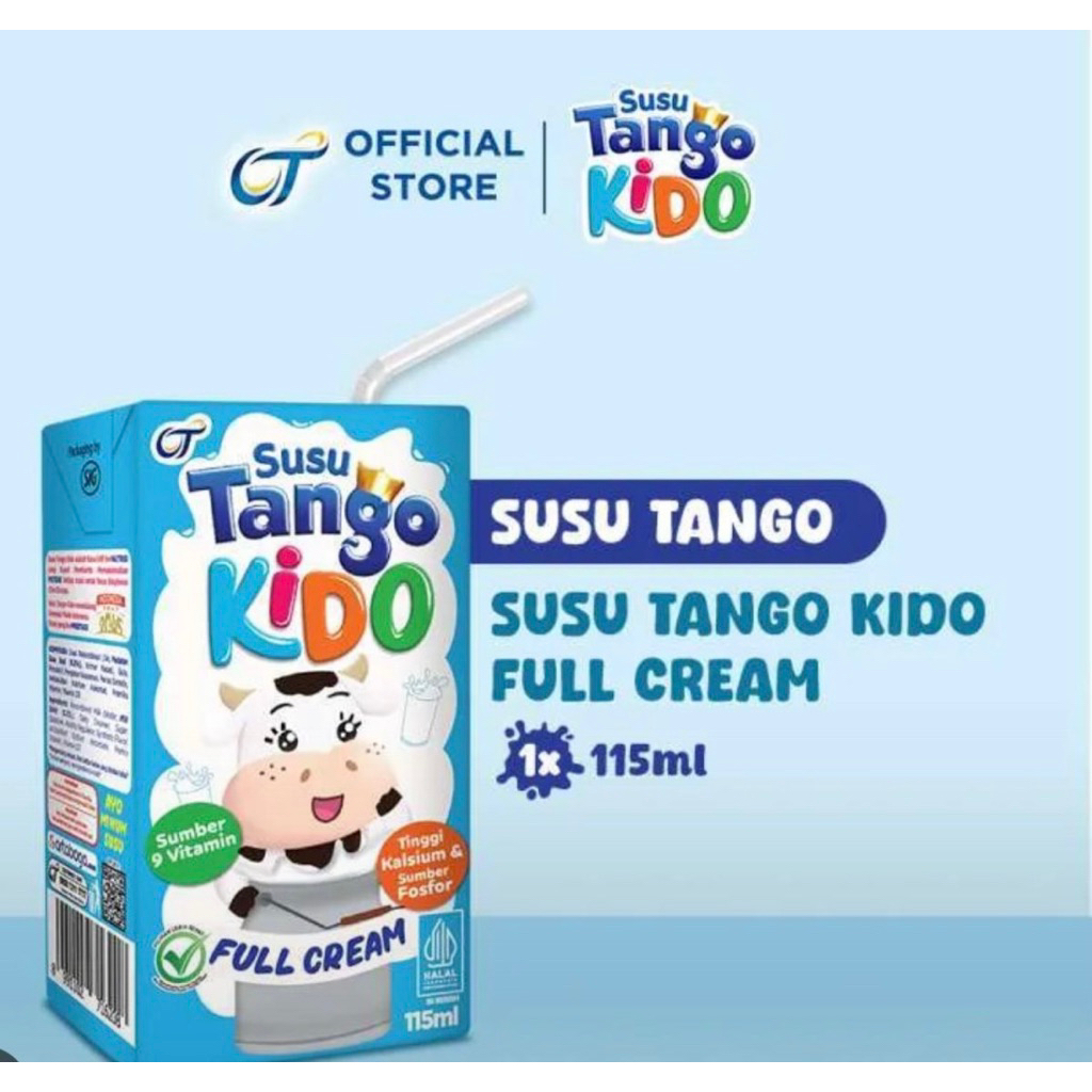 Susu tango kido full cream 115ml