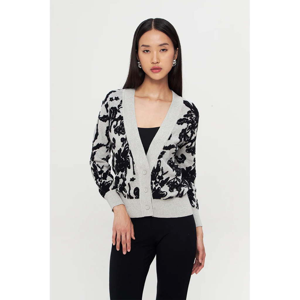 READY NEW ARIEL CARDIGAN GREY GREEN TAUPE DUMA