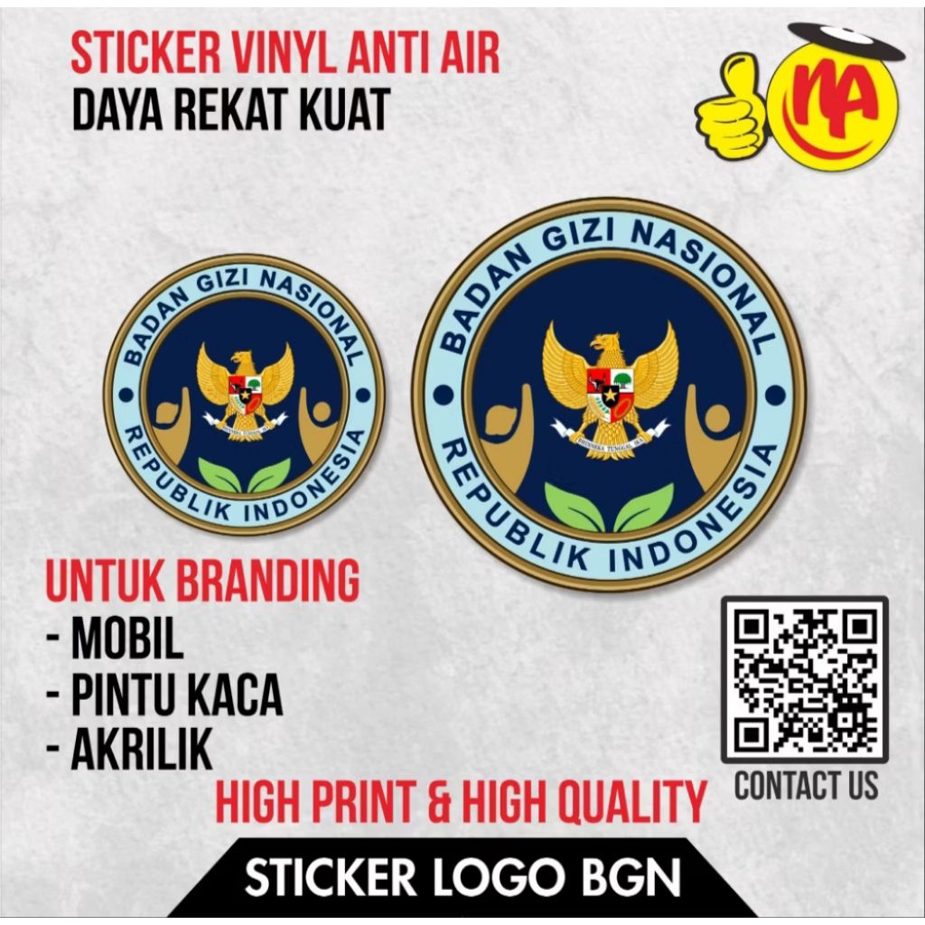 sticker sppg / sticker badan gizi nasional / stiker mbg