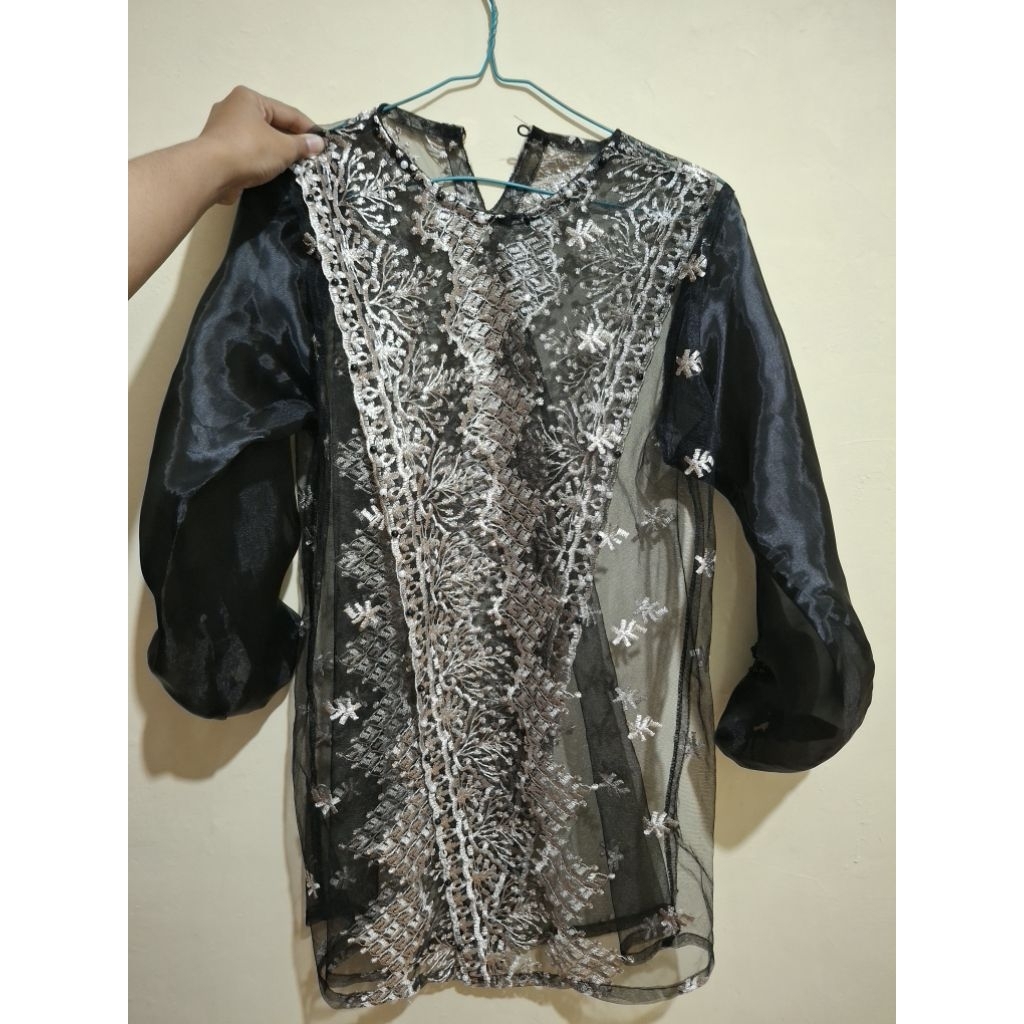 [Preloved] Hitam Coklat Outer Kondangan/Wisuda