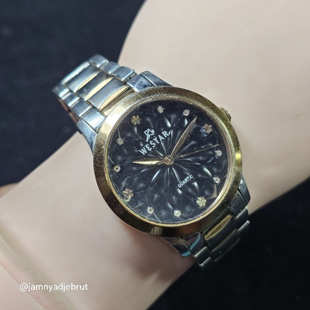 Jam Westar 0036SPN All Stainless Steel Silver Gold Black Bekas