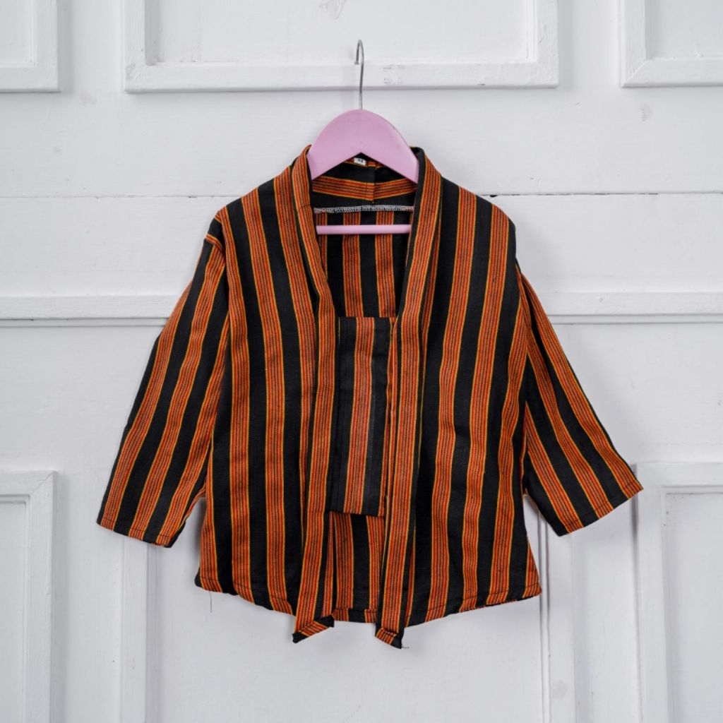 BAJU KEBAYA LURIK ANAK KAIN TENUN MESIN HALUS