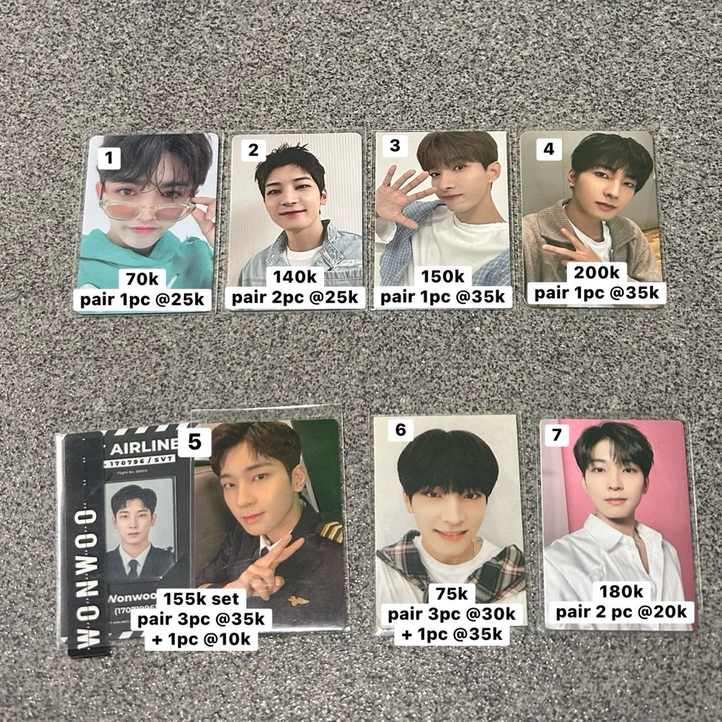 [READY STOCK] Clearance Sell All About Seventeen Photocard Album Non Album Wonwoo SCoups DK Mingyu H
