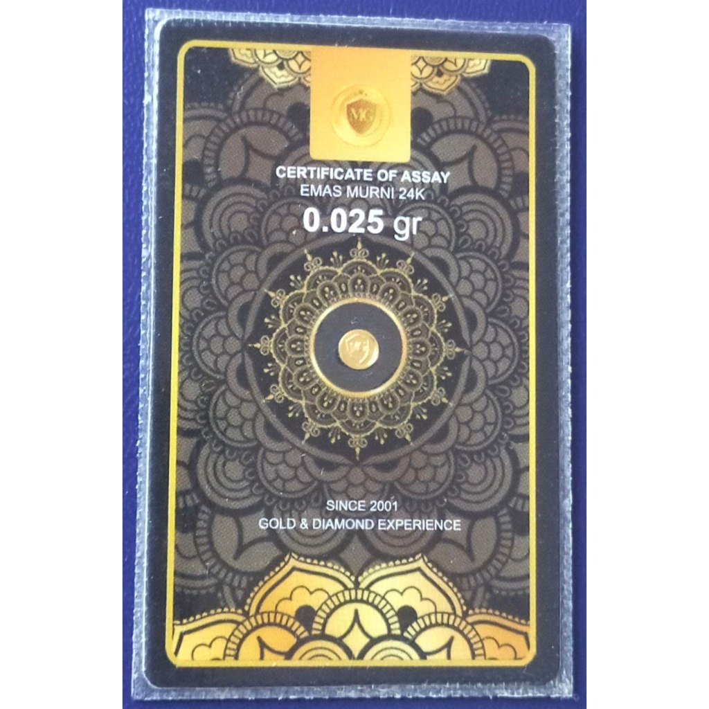 Logam Mulia Emas MiniGold 0,025 Gram