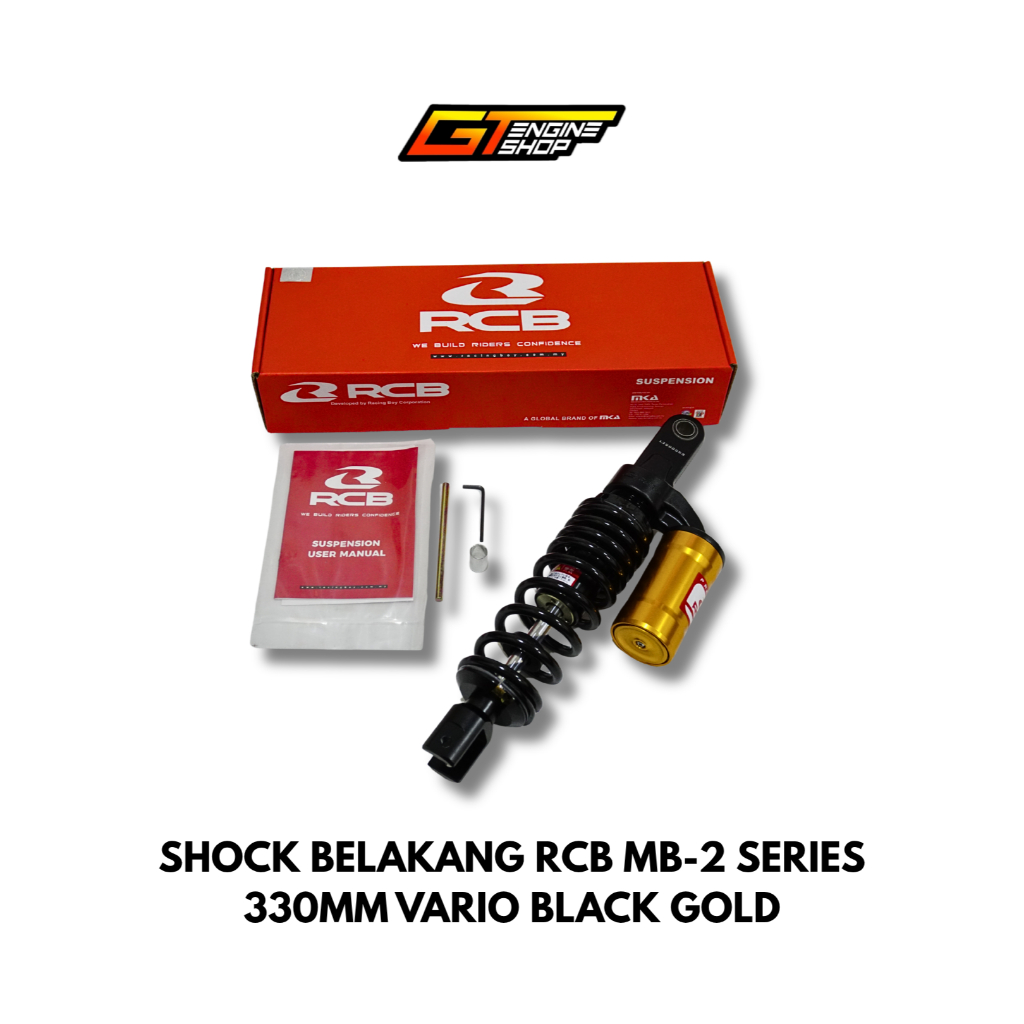 SHOCK BELAKANG RCB MB 2 MB-2 SERIES BLACK GOLD 330MM SHOCKBREAKER VARIO BEAT RCB MB2