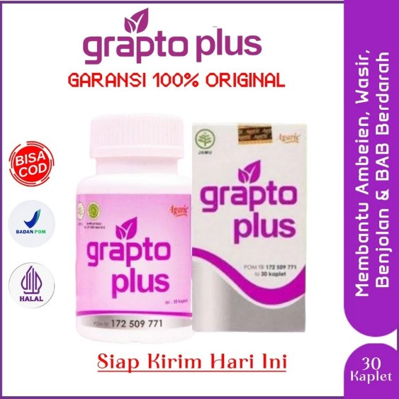 Obat Herbal Ambeien Grapto Plus Kaplet BPOM